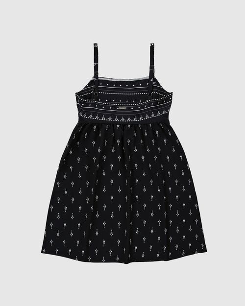 Vestido Feminino Estampado Alça Com Regulagem Em Viscose - ENFIM