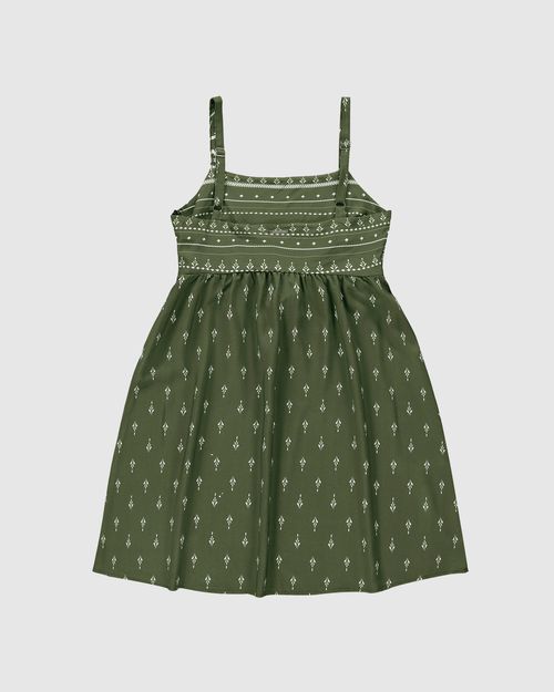 Vestido Feminino Estampado Alça Com Regulagem Em Viscose - ENFIM