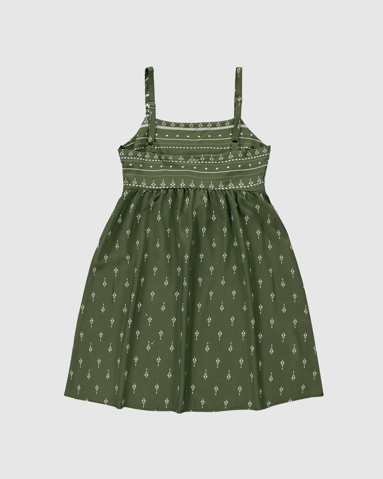 Vestido Feminino Estampado Alça Com Regulagem Em Viscose - ENFIM