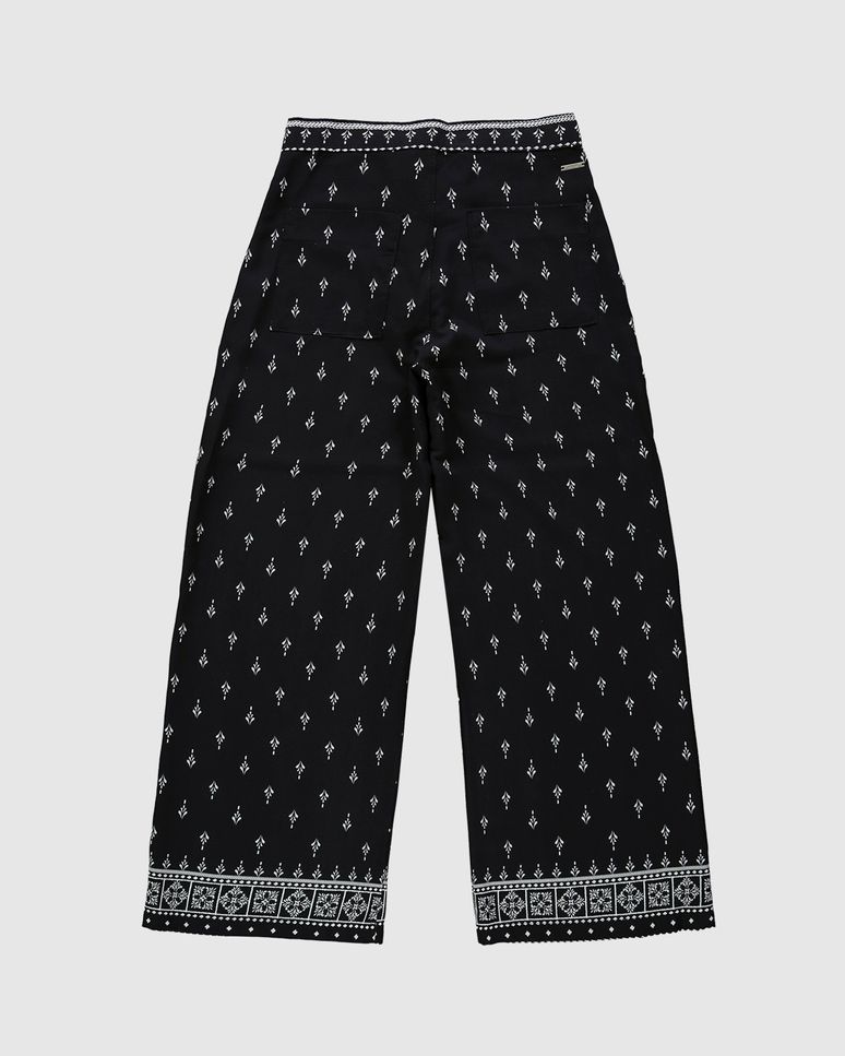 Calça Wide Leg Feminina Estampada Em Viscose - ENFIM