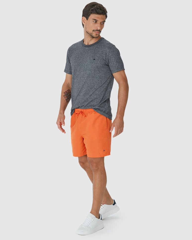Shorts Masculino Cós Com Cadarço Funcional Em Tafetá