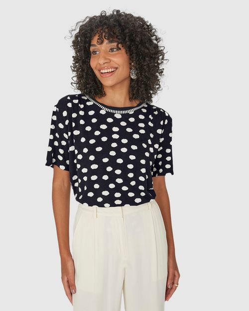 Blusa Feminina Decote Retilínea Em Malha Viscolinho Stretch