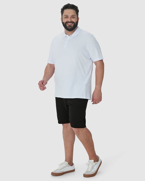 Bermuda Masculina Plus Size Slim Em Sarja Com Elastano