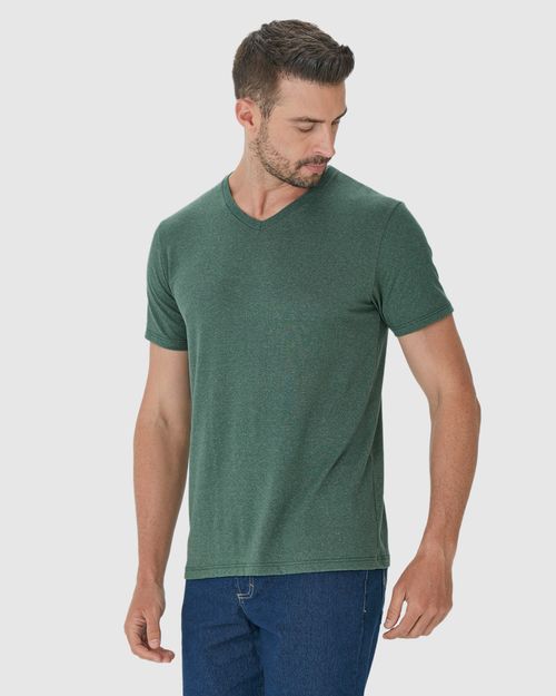 Camiseta Movimento Masculina Decote V Em Malha Anti Odor
