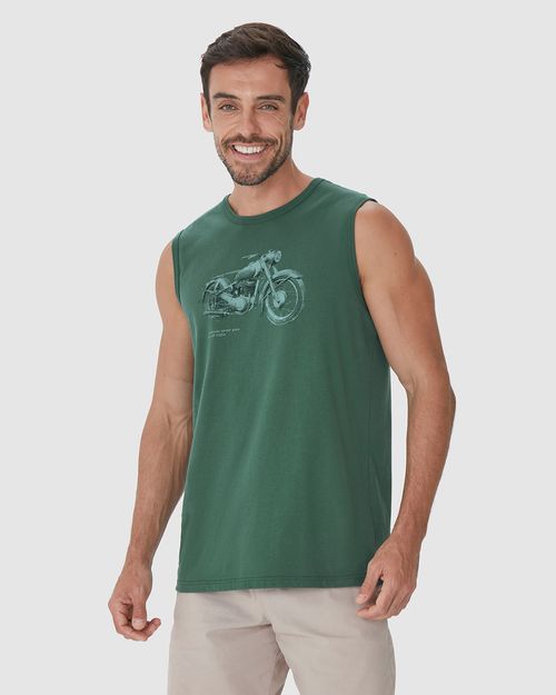 Regata Masculina Alça Larga A Classic Never Goes Out Of Style Em Algodão