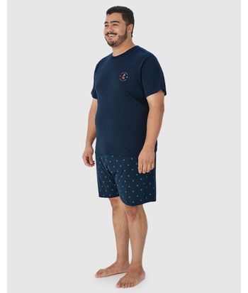 Pijama Masculino Plus Size The Ocean Is Calling Em Algodão