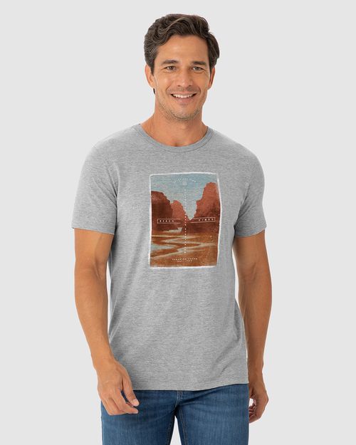 Camiseta Masculina Decote Redondo Beach Vibes Em Algodão