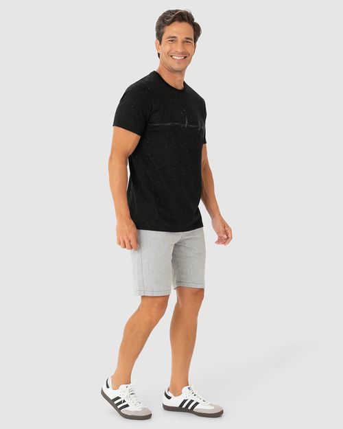 Camiseta Masculina Regular Estampa Ilustrativa Em Malha Botonê