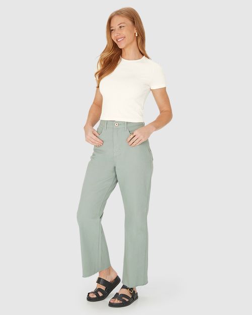 Blusa Long Cropped Feminina Manga Curta Em Algodão
