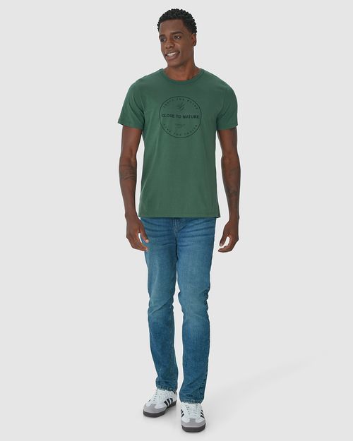 Camiseta Masculina Decote Redondo Close To Nature Em Algodão