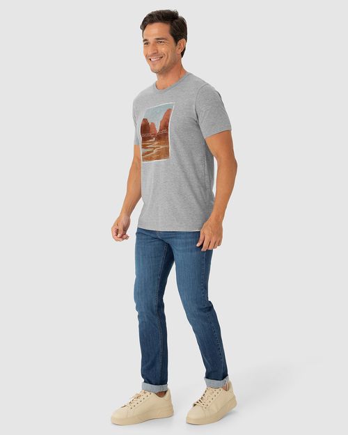 Camiseta Masculina Decote Redondo Beach Vibes Em Algodão