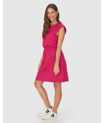 Vestido Básico Feminino Muscle Tee Em Malha Texturizada