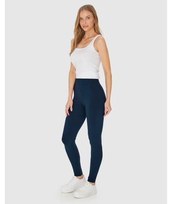Calça Legging Básica Feminina Em Malha Supplex®