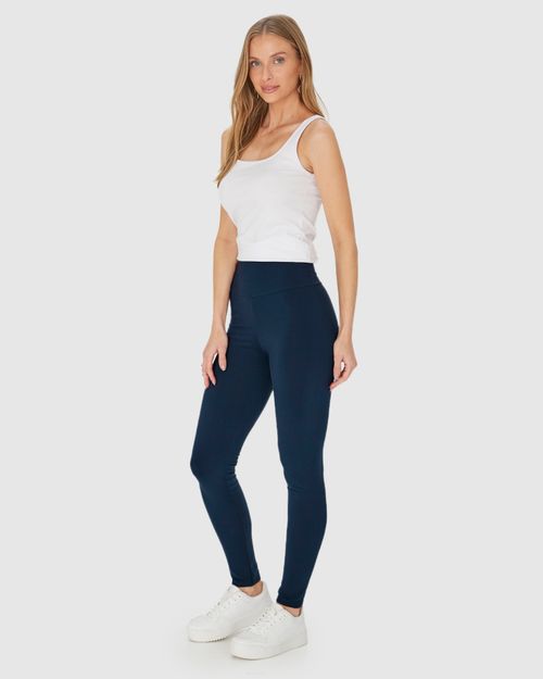 Calça Legging Básica Feminina Em Malha Supplex®