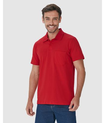 Camisa Polo Básica Masculina Gola Esporte Em Algodão