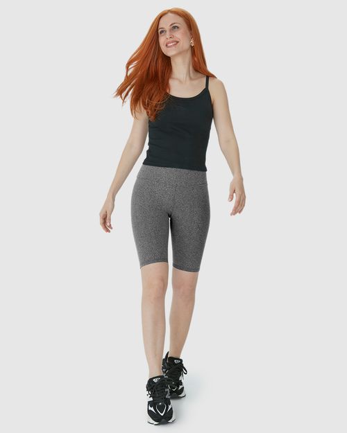 Bermuda Básica Feminina Cintura Alta Em Supplex®