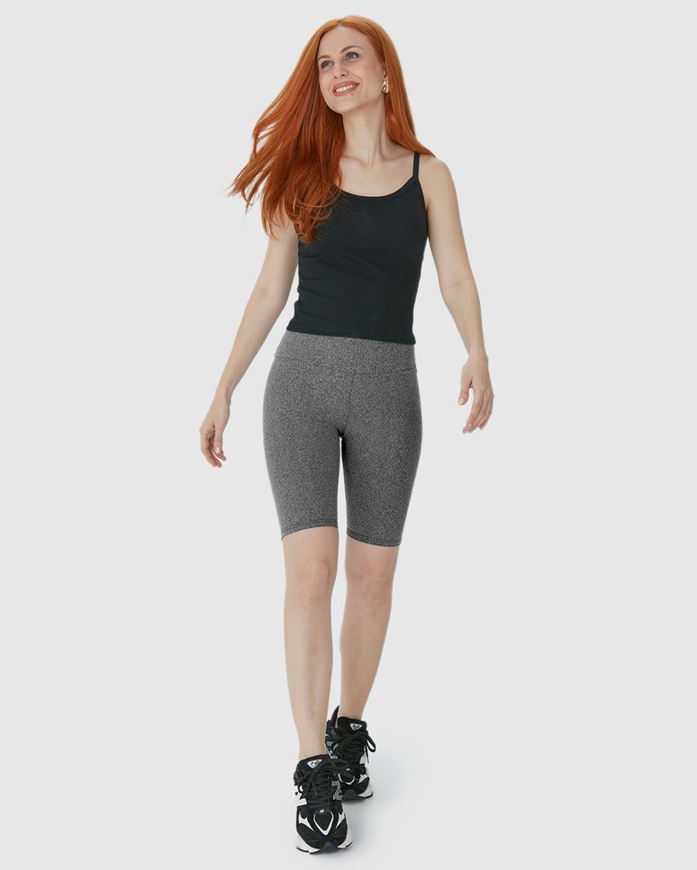 Bermuda Básica Feminina Cintura Alta Em Supplex®