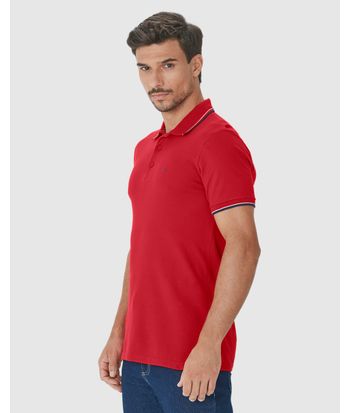 Camisa Polo Básica Masculina Em Piquet Premium