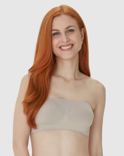 Top Faixa Feminino Sem Costura Em Poliamida