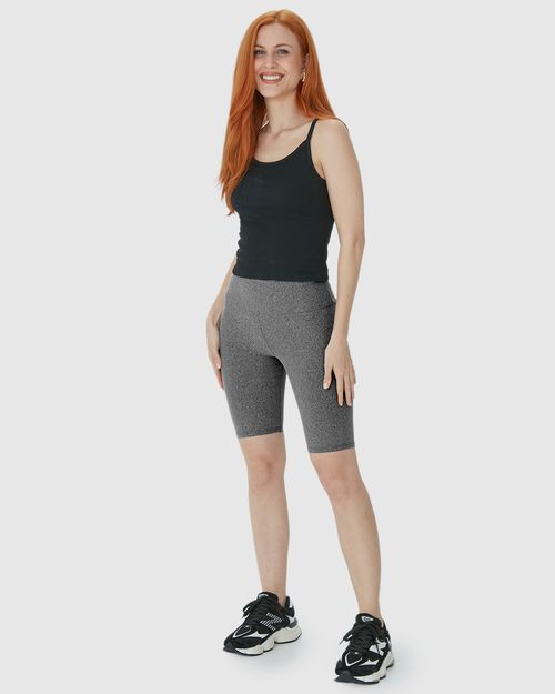Bermuda Básica Feminina Cintura Alta Em Supplex®