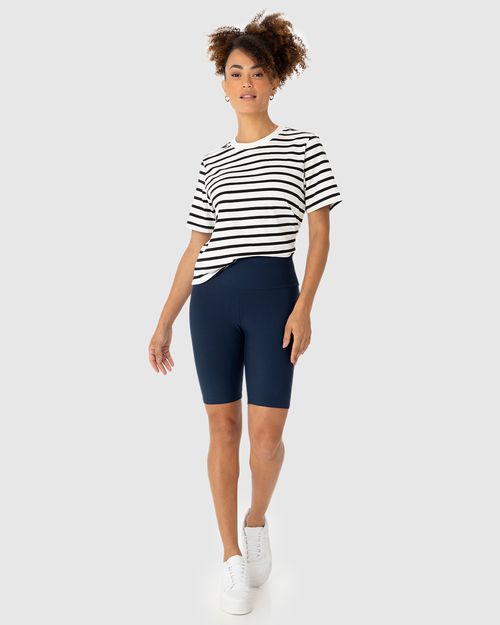 Bermuda Básica Feminina Cintura Alta Em Supplex®