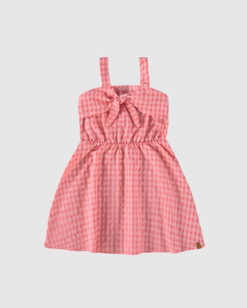 Vestido Infantil Decote Com Laço Malwee Kids