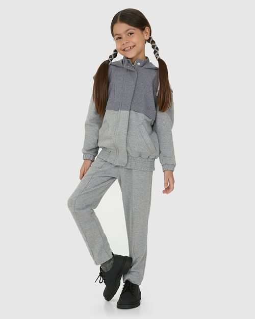 Jaqueta Infantil Bomber Com Manga Removível Moletom - Abrace O Futuro Malwee Kids