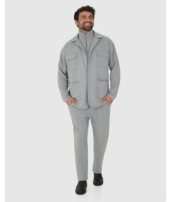 Blazer Masculino Lapela Frontal Moletom - Abrace O Futuro