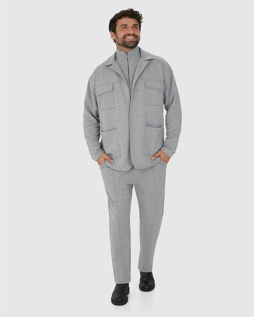 Blazer Masculino Lapela Frontal Moletom - Abrace O Futuro
