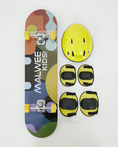 Skate Infantil Com Kit de Segurança - Malwee Kids