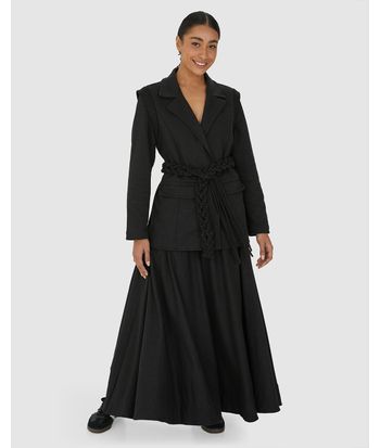 Blazer Feminino Com Cinto Macramê - Abrace O Futuro