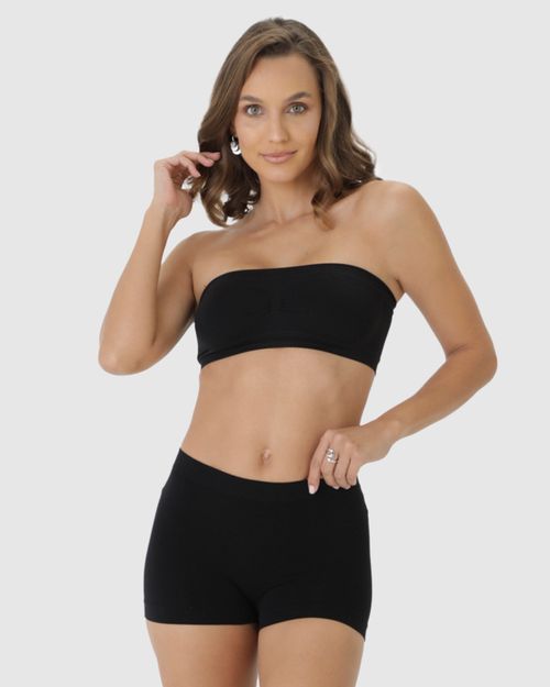 Top Reto Feminino Sem Bojo Em Poliamida