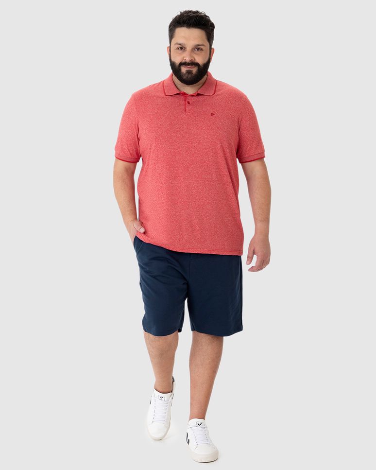 Bermuda Masculina Plus Size Listra Lateral Em Moletom