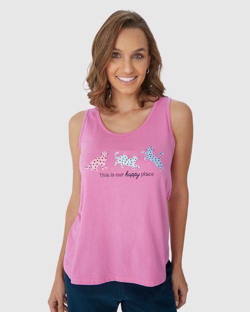 Pijama Feminino This Is Our Happy Place Em Algodão