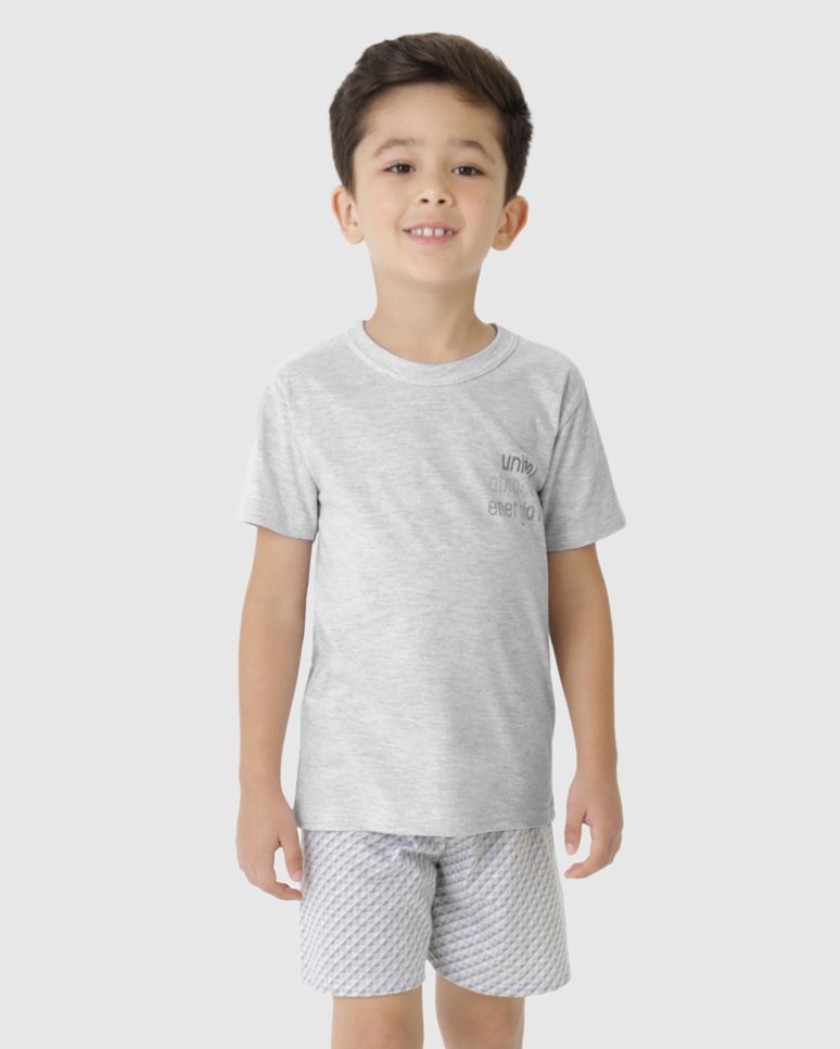 Pijama Infantil Menino União Abraço Energia Em Algodão Malwee Kids