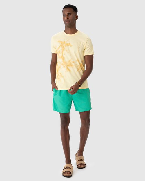 Shorts Masculino Dupla Face Estampado Em Tafetá
