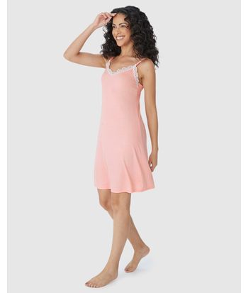 Camisola Feminina Slim Decote V Rendado Em Viscose Stretch
