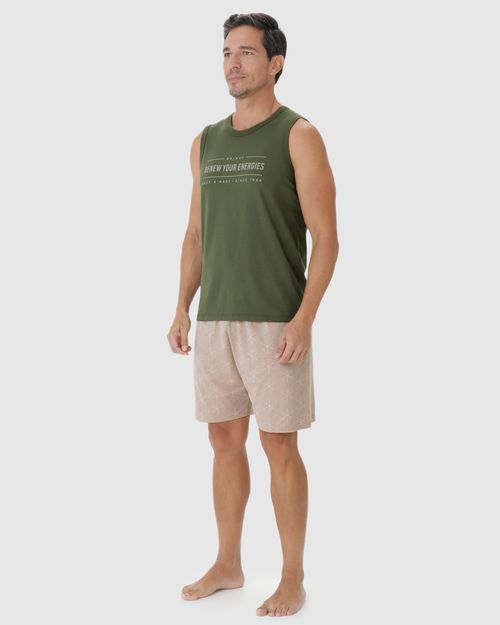 Pijama Masculino Renew Your Energies Em Algodão