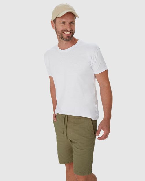 Shorts Masculino Jogger Em Sarja Com Elastano