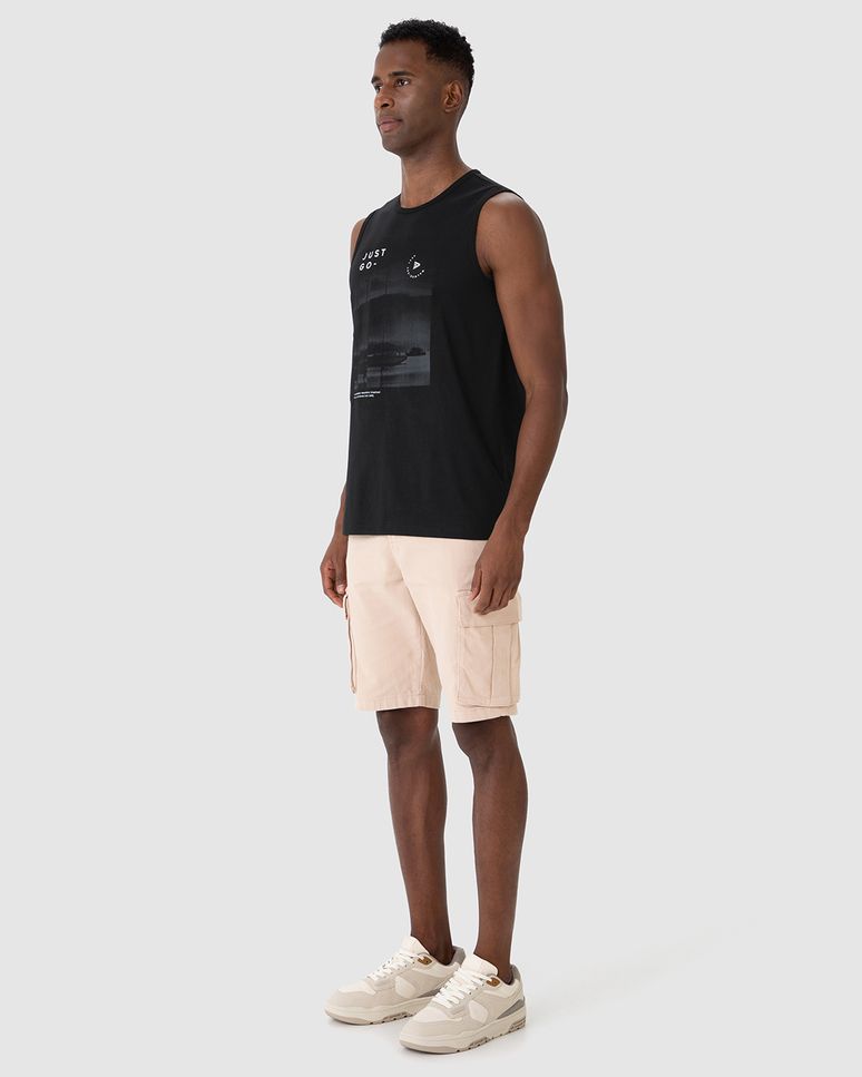 Regata Masculina Just Go Em Algodão