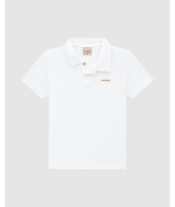 Blusa Menina Polo Em Malha Texturizada - Carinhoso