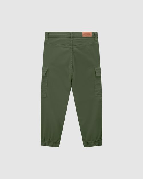 Calça Menino Jogger Cargo Em Sarja - Carinhoso