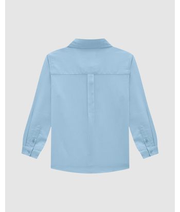 Camisa Menino Tradicional Manga Longa Em Algodão Texturizado Carinhoso
