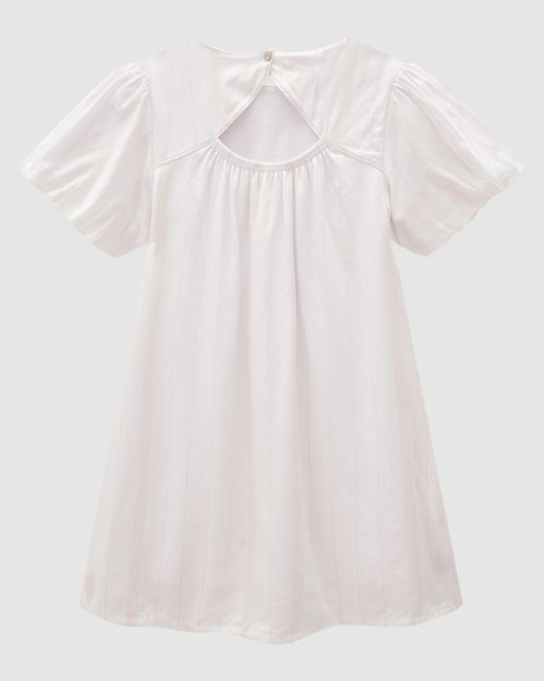 Vestido Menina Manga Balonê Em Viscose Lurex - Carinhoso