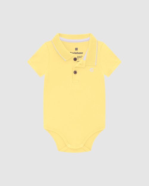 Body Polo Menino Em Algodão - Carinhoso