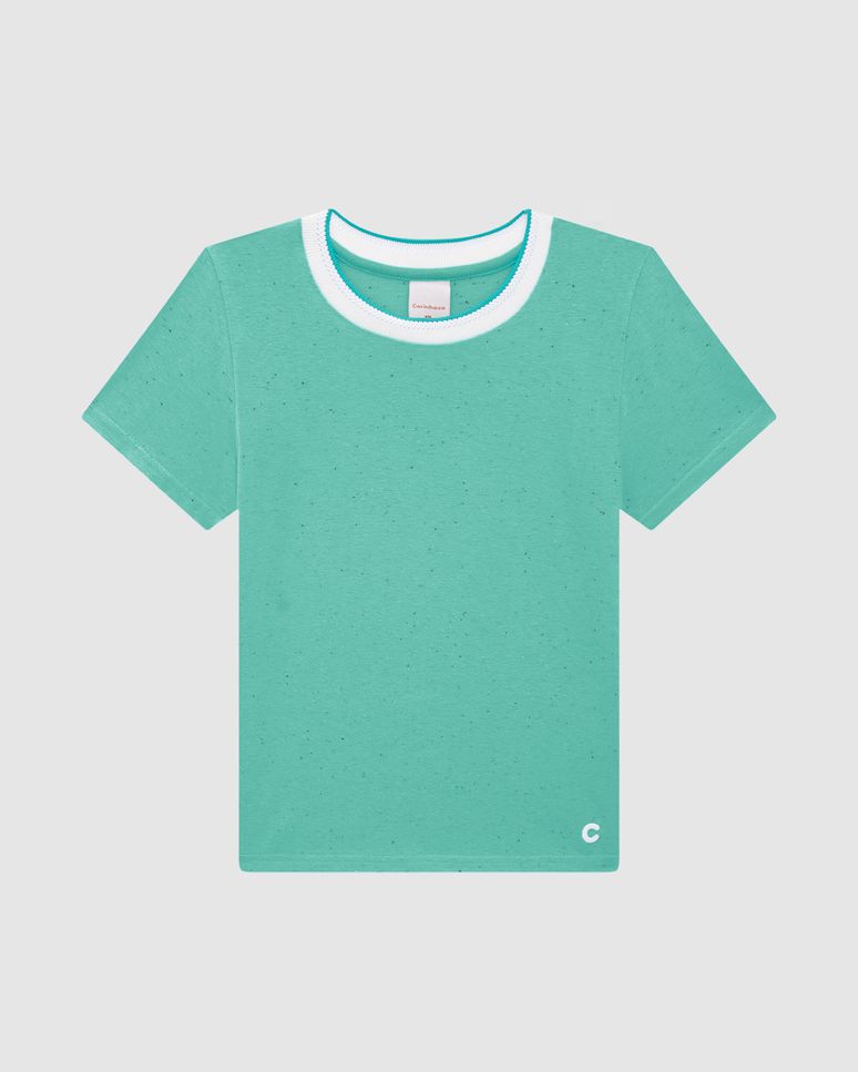 Camiseta Menino Gola Retilínea Em Malha Botonê - Carinhoso