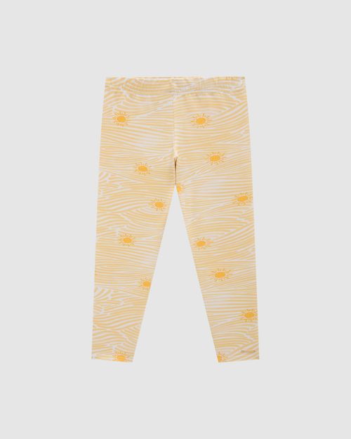 Calça Menina Legging Estampada Em Algodão - Carinhoso