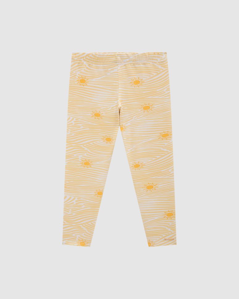 Calça Menina Legging Estampada Em Algodão - Carinhoso