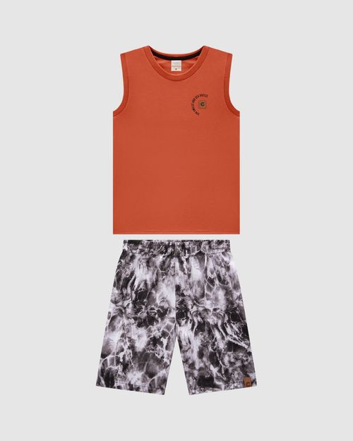 Conjunto Menino Regata Sun, Smiles And Sea Breeze Em Algodão - Carinhoso