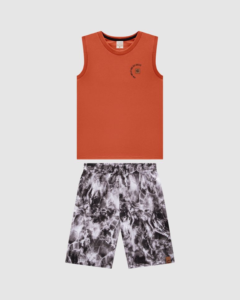 Conjunto Menino Regata Sun, Smiles And Sea Breeze Em Algodão - Carinhoso